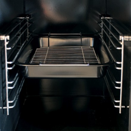 Cuisinière à bois inox MBS Strong détail du four